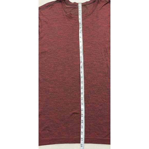 Lululemon (L) Metal Vent Tech Long Sleeve Shirt Active Gym Training Red Workout - Picture 7 of 13